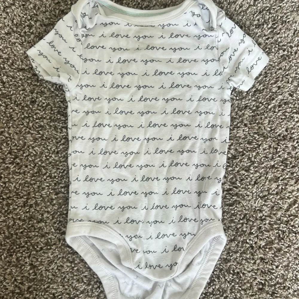 Cloud Island Gray, Black, and White Baby Bodysuit Set